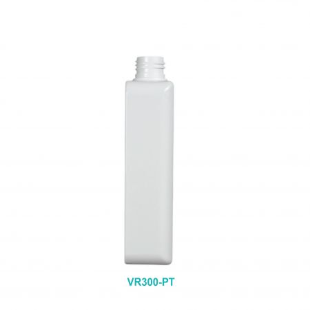 Vue latérale de la bouteille rectangulaire de 300 ml